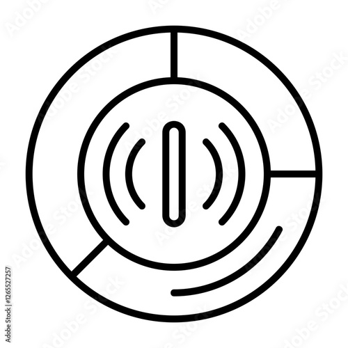 Data usage Outline Icon Style Design