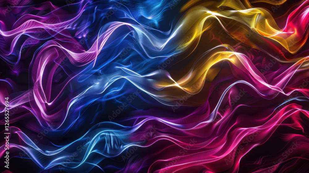 Obraz premium abstract colorful wave pattern background