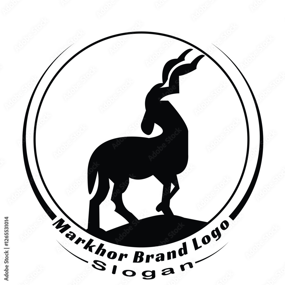 Fototapeta premium markhor logo 