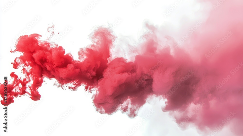 Fototapeta premium PNG image of pink smoke cloud isolated on transparent or white background