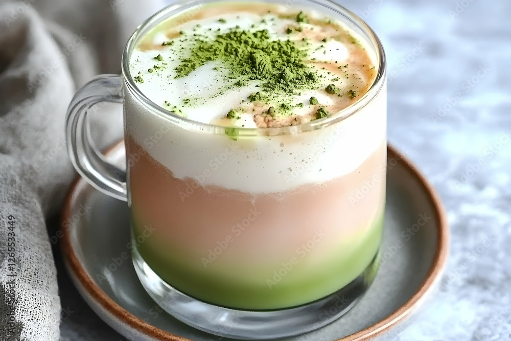 Layered Matcha Latte Recipe Creamy Dreamy Drink Layered Matcha Latte Recipe Creamy Dreamy Drink
