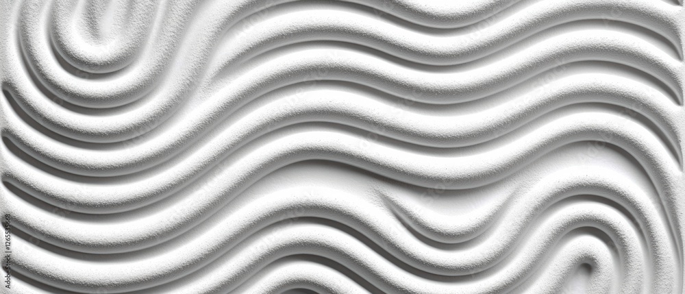 A textured white surface with a repeating wave pattern. A textured white surface with a repeating wave pattern.