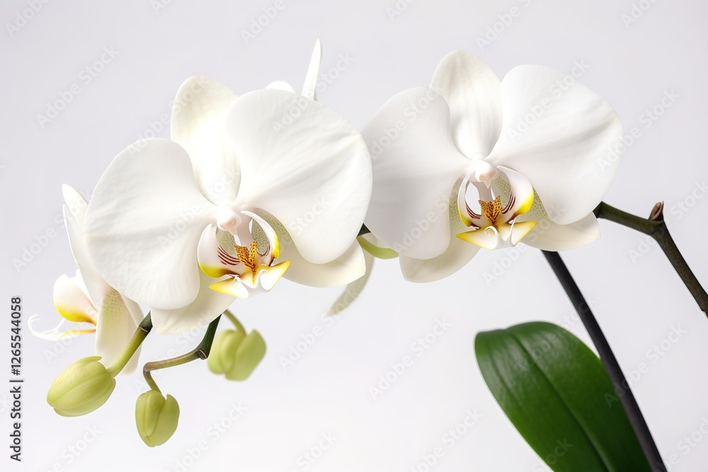 Fototapeta premium Elegant White Phalaenopsis Orchids