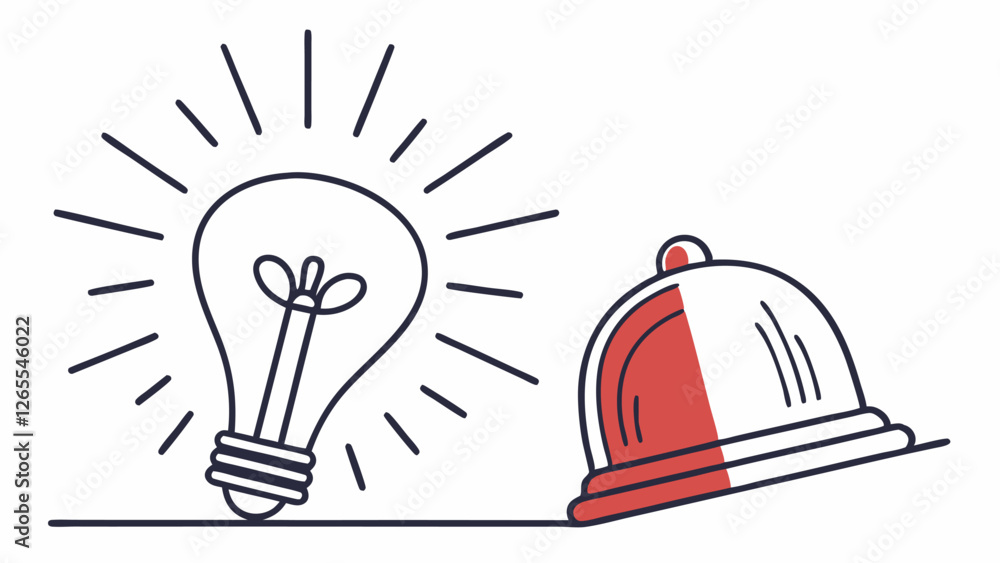 Fototapeta premium light bulb idea
