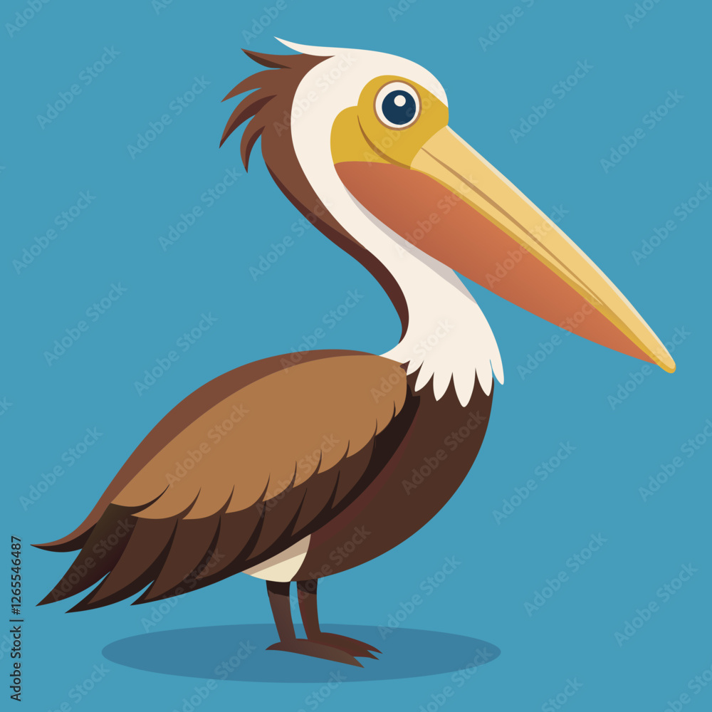 Fototapeta premium pelican on a white background