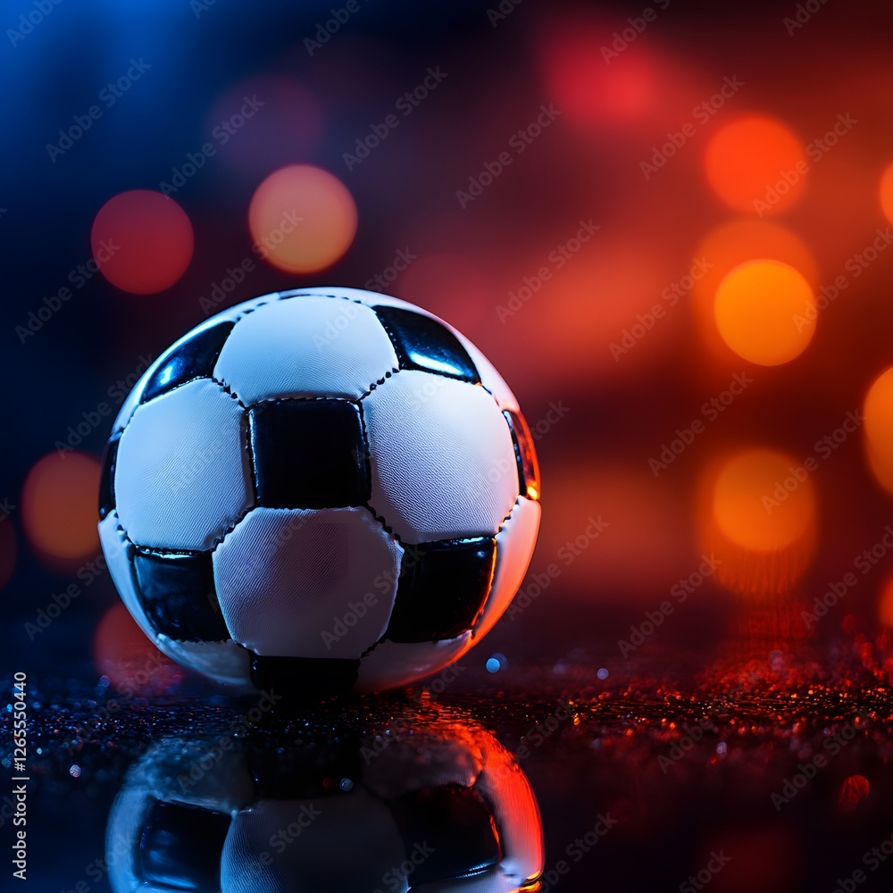 Fototapeta premium soccer ball photo, clear and clean nice