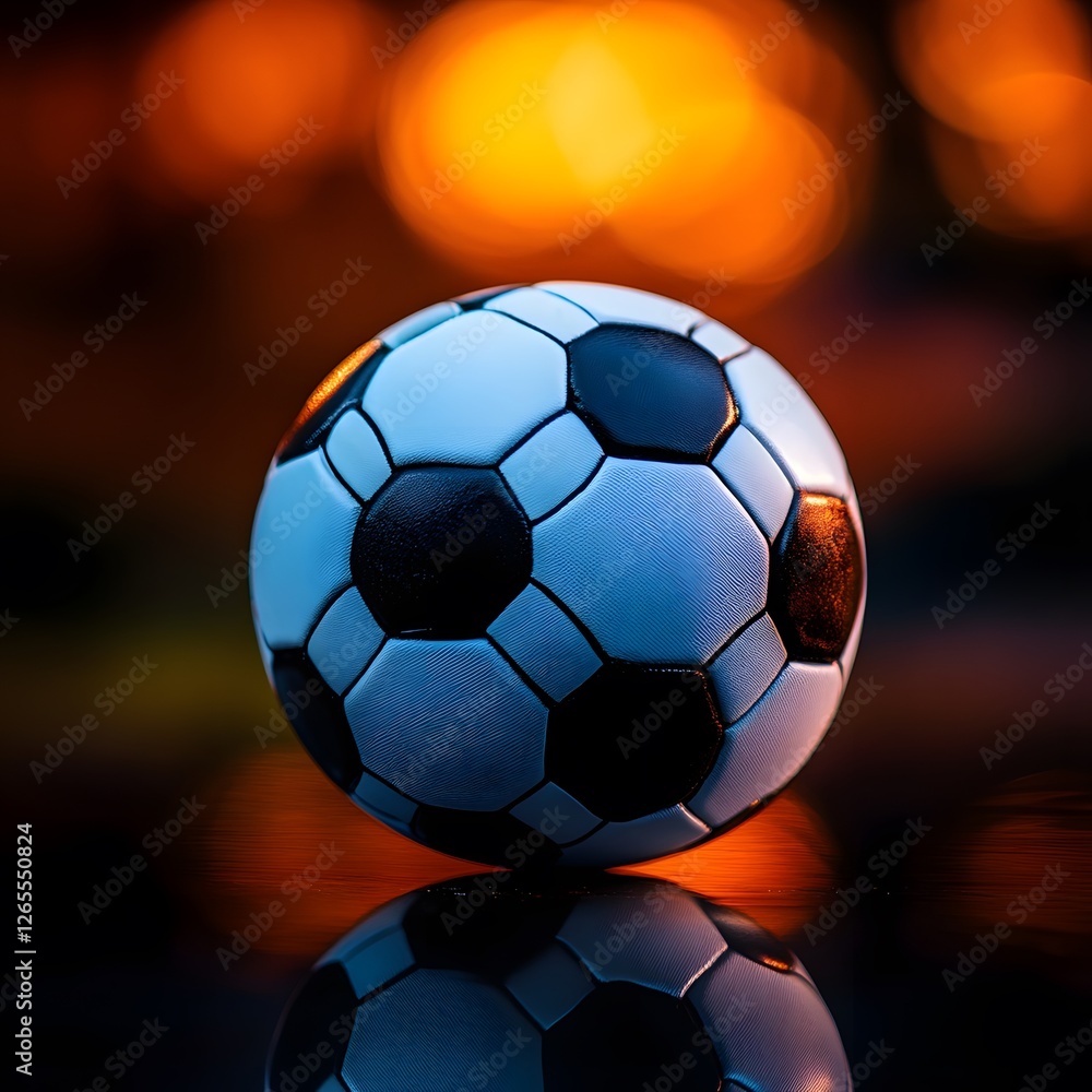Naklejka premium soccer ball photo, clear and clean nice