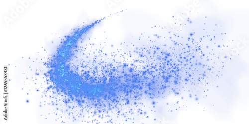 Wallpaper Mural Fantastic blue smoke background. Magic blue smoke with glitter and small particles of twinkling stars. Fog with luminous particles. Blue vapor with stardust. Morning fog over land or water. PNG. Torontodigital.ca