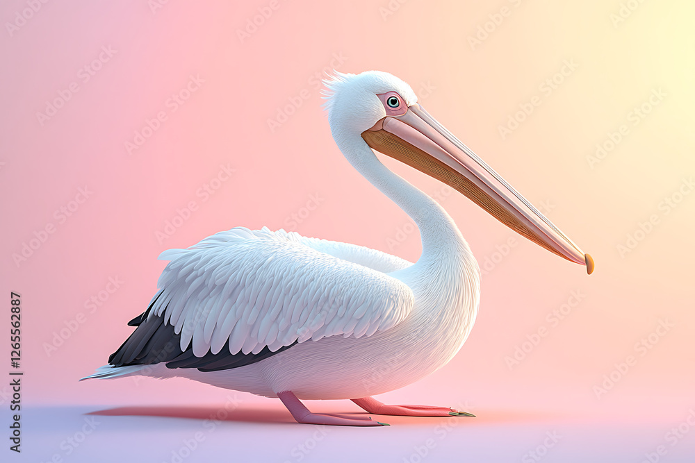 pelican with colored background pelican with colored background
