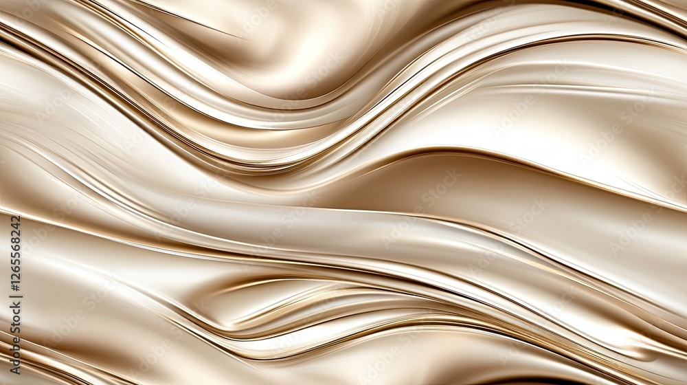 Captivating golden satin waves create a sense of luxury and elegance, perfect for upscale decoration or wallpaper designs SEAMLESS PATTERN Captivating golden satin waves create a sense of luxury and elegance, perfect for upscale decoration or wallpaper designs SEAMLESS PATTERN