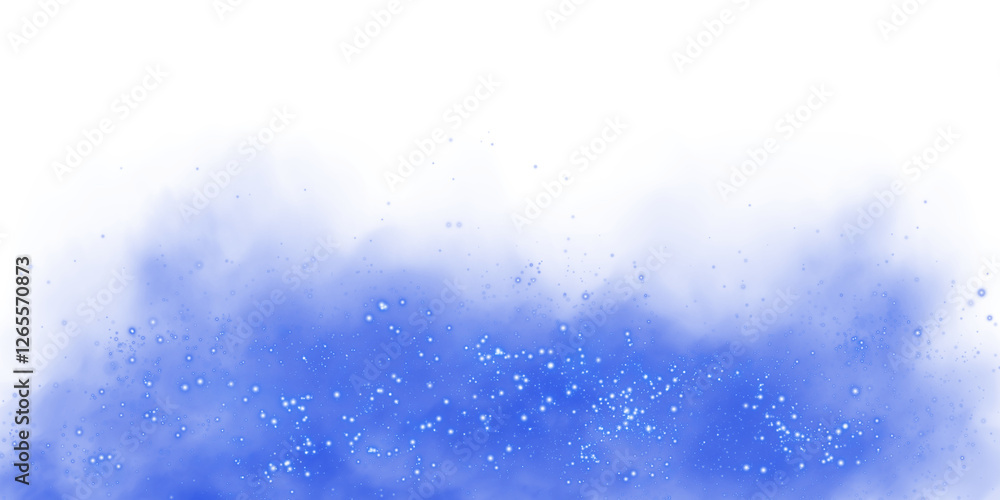Fantastic blue smoke background. Magic blue smoke with glitter and small particles of twinkling stars. Fog with luminous particles. Blue vapor with stardust. Morning fog over land or water. PNG. Fantastic blue smoke background. Magic blue smoke with glitter and small particles of twinkling stars. Fog with luminous particles. Blue vapor with stardust. Morning fog over land or water. PNG.