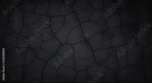 dark cracked concrete wall texture background