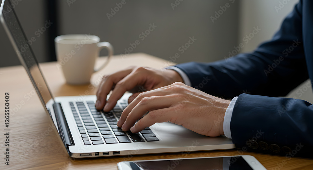 business man working on a computer business man working on a computer