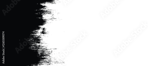Abstract Grunge Brush Stroke Vector Background, Hand-Drawn Ink Texture. Brush background for wallpaper, paint splatter template, dirt banner, watercolor design, dirty texture. Trendy brush background,