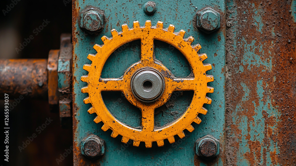 Steampunk style, gears and steam, Victorian influence