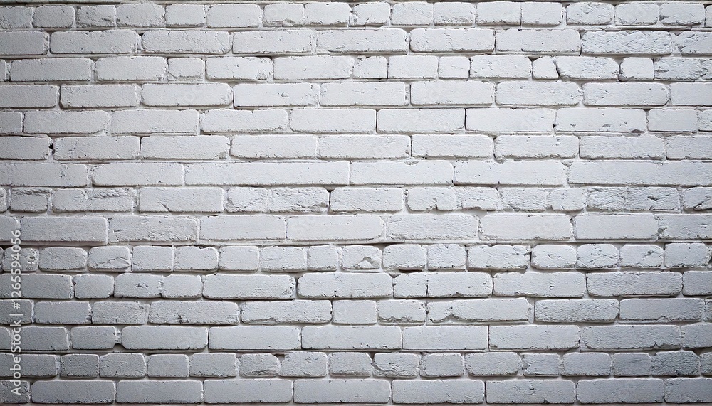 Obraz premium Detail of a white brick wall texture used as background