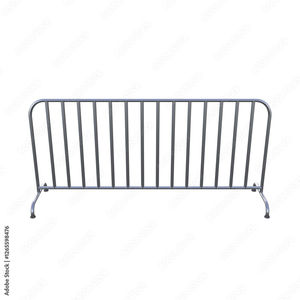 Temporary Fence, 3d illustration Isolated on white background Temporary Fence, 3d illustration Isolated on white background