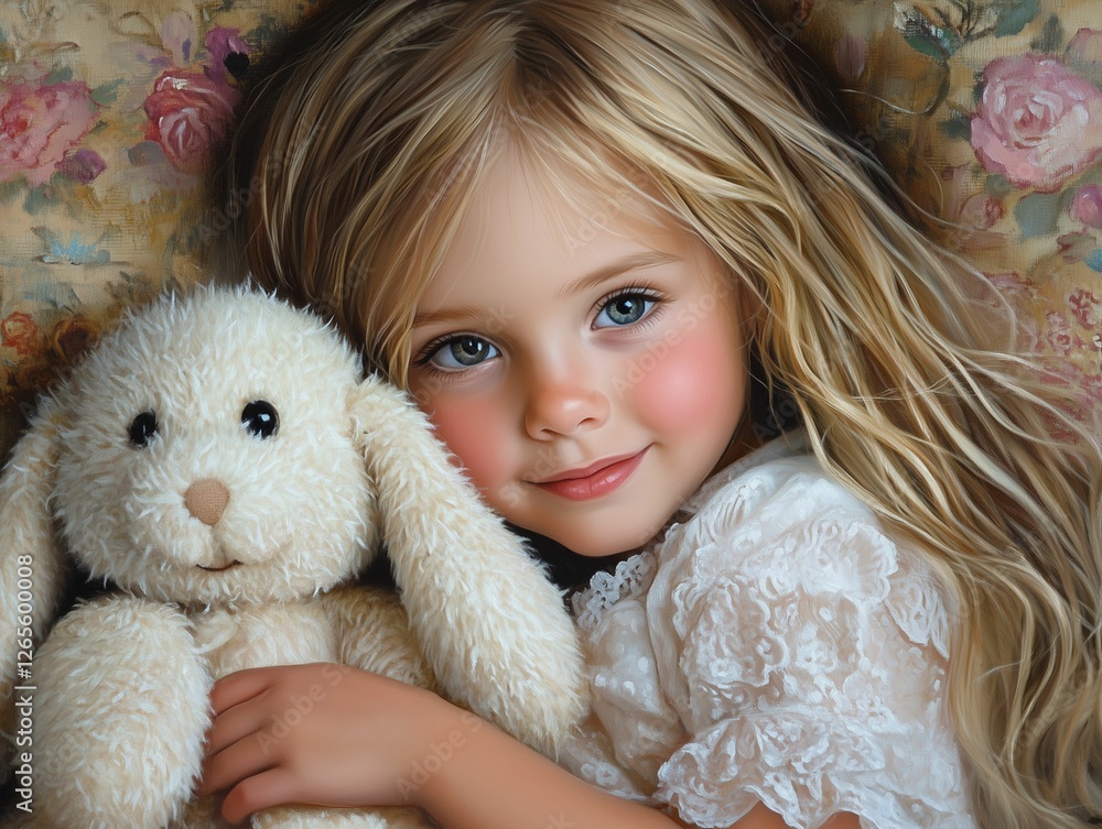 little girl with teddy bear little girl with teddy bear