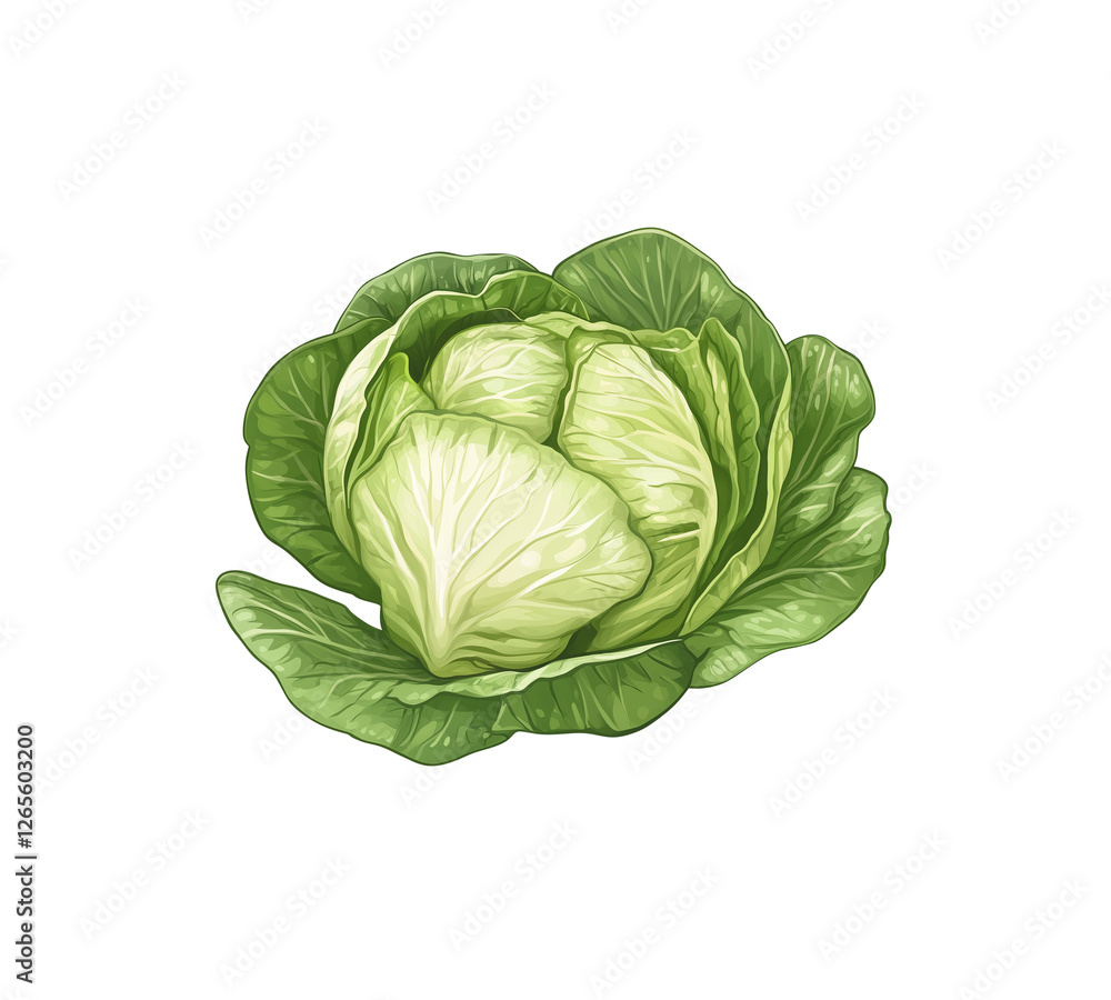 Fototapeta premium chinese cabbage vegetable isolated on white background