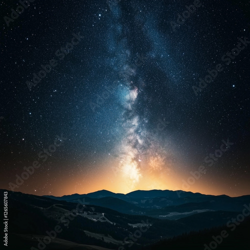 Beyond the Horizon: A Journey Through Space, sunrise in the mountains