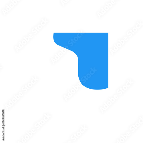 Free Download Blue Corner Blob - GFXLoad