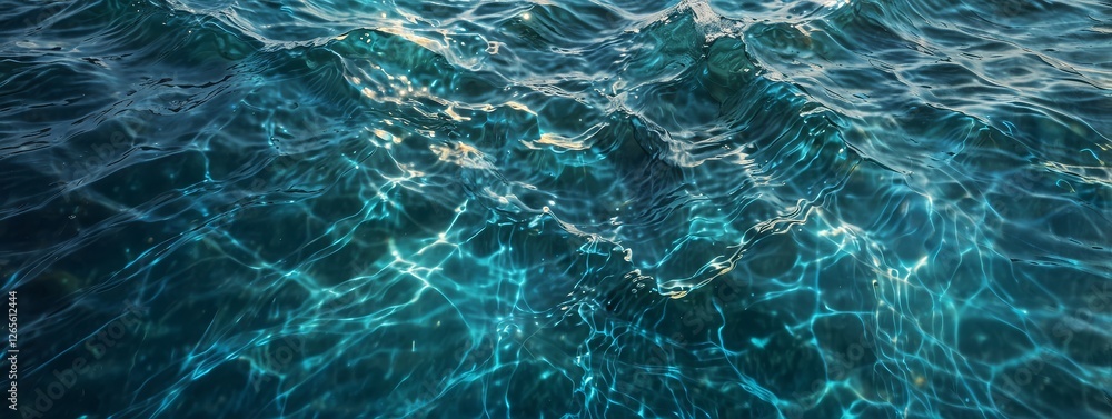 abstract picture from above with light blue transparent water wave and sun lights, summer vacation background concept abstract picture from above with light blue transparent water wave and sun lights, summer vacation background concept