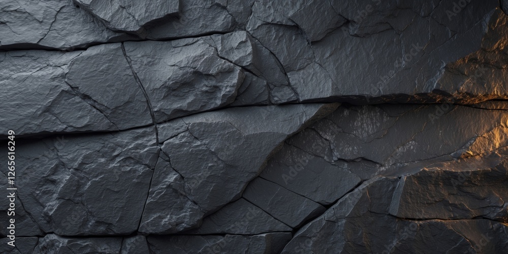 Black slate rock background texture with a rough and uneven surface creating a dark and moody backdrop Black slate rock background texture with a rough and uneven surface creating a dark and moody backdrop