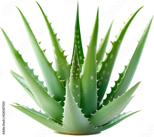 aloe vera plant isolated on transparent background