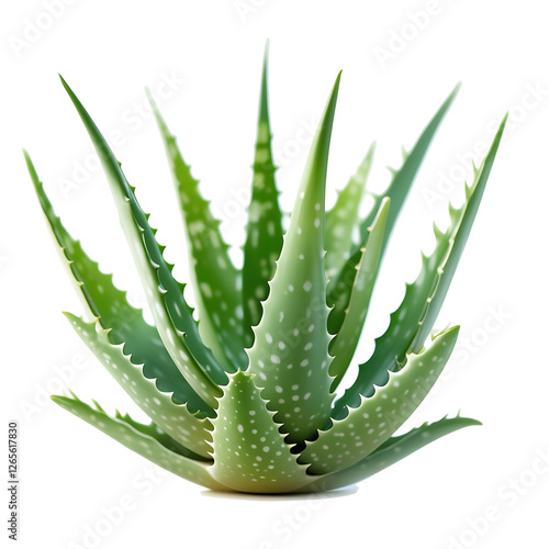 aloe vera plant isolated on transparent background