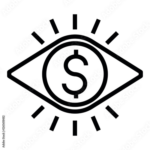 market vision vector icon