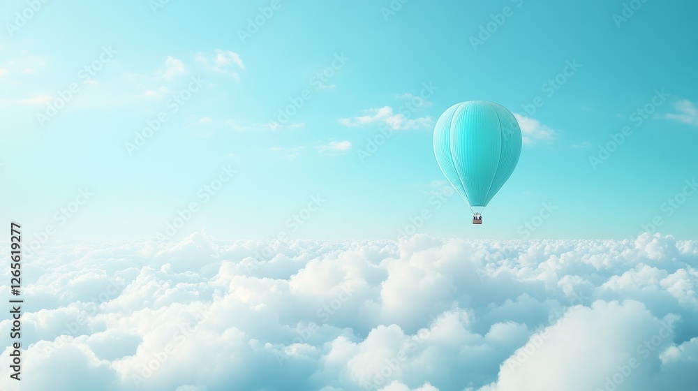 Fototapeta premium floating above the clouds