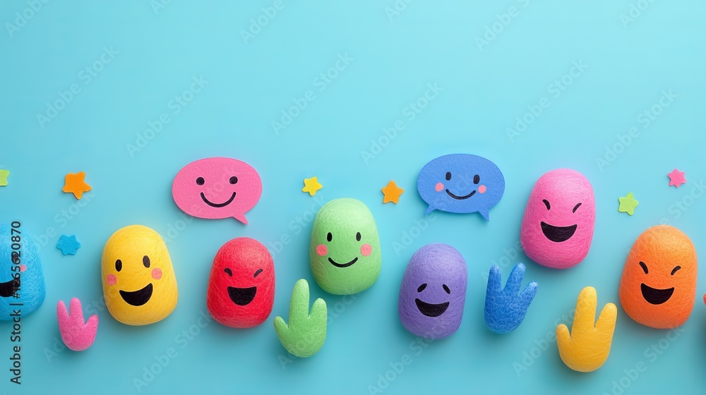 Vibrant Collection of Joyful Colorfully Painted Eggs with Cheerful Smiley Faces Displayed Together Creating a Festive and Playful Atmosphere Evoking Happiness and Celebration in Springtime Vibrant Collection of Joyful Colorfully Painted Eggs with Cheerful Smiley Faces Displayed Together Creating a Festive and Playful Atmosphere Evoking Happiness and Celebration in Springtime