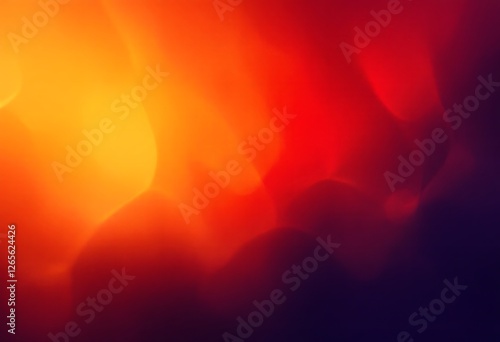 Wallpaper Mural Abstract Blurred Lights in Warm Tones of Red and Yellow Torontodigital.ca