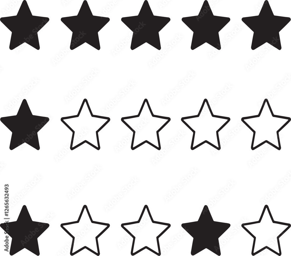 star icon set star icon set