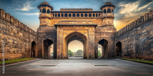 Minimalist Shaniwar Wada, Pune: Historic Fortification in Maharashtra, India 
