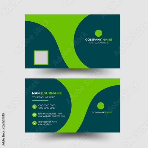 Double-sided creative business card design template.White Minimal Business Card Mockup.
Clean professional business card template. Simple business card layout horizontal and vertical . Vector file