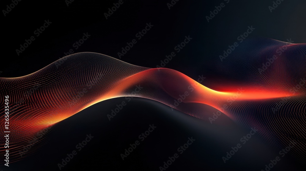 Fototapeta premium Minimalist Dark Mode Wallpaper with Subtle Glow