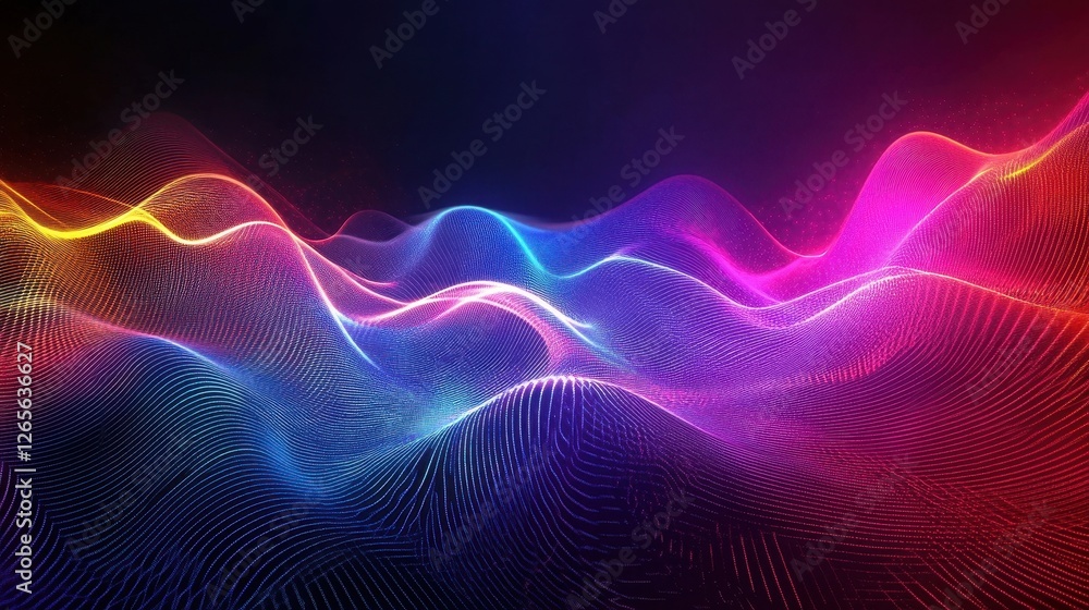 Color Shifting Waves in Holographic Style Color Shifting Waves in Holographic Style