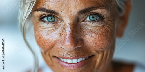 Embrace beauty of natural aging Lines and freckles tell story of life lived fully and joyfully photo