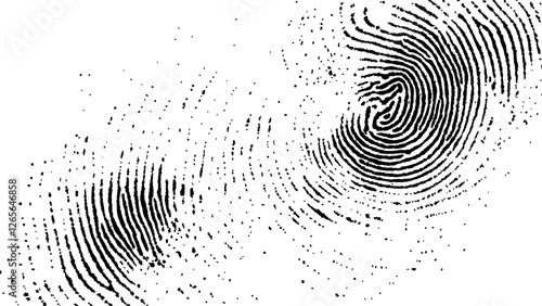 Wallpaper Mural Vector fingerprints Transparent background. An abstract fingerprint design with a grunge texture, Detailed fingerprint on grunge background symbolizing identity verification Torontodigital.ca