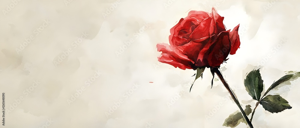 A red rose is the main focus of this image A red rose is the main focus of this image