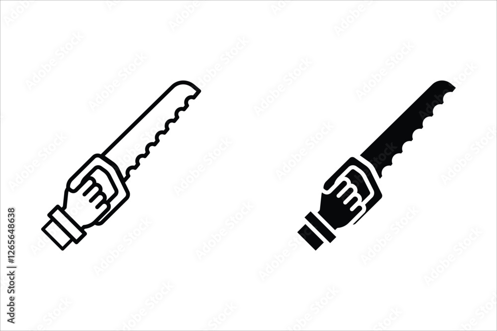 Saw icon set. sawing sign. for mobile concept and web design. vector illustration on white background Saw icon set. sawing sign. for mobile concept and web design. vector illustration on white background