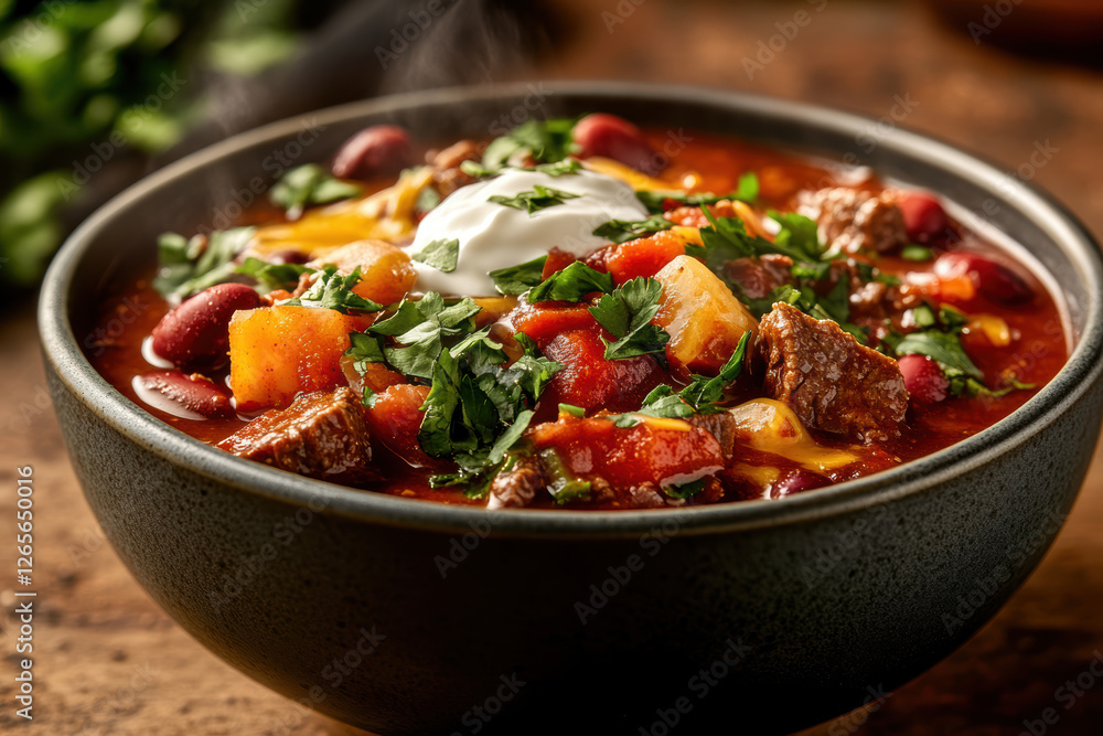 Chili con Carne. AI generative. Chili con Carne. AI generative.