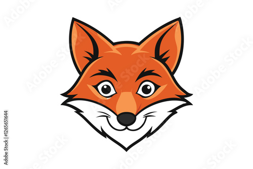 A fox head logo icon vector art illustration.eps photo