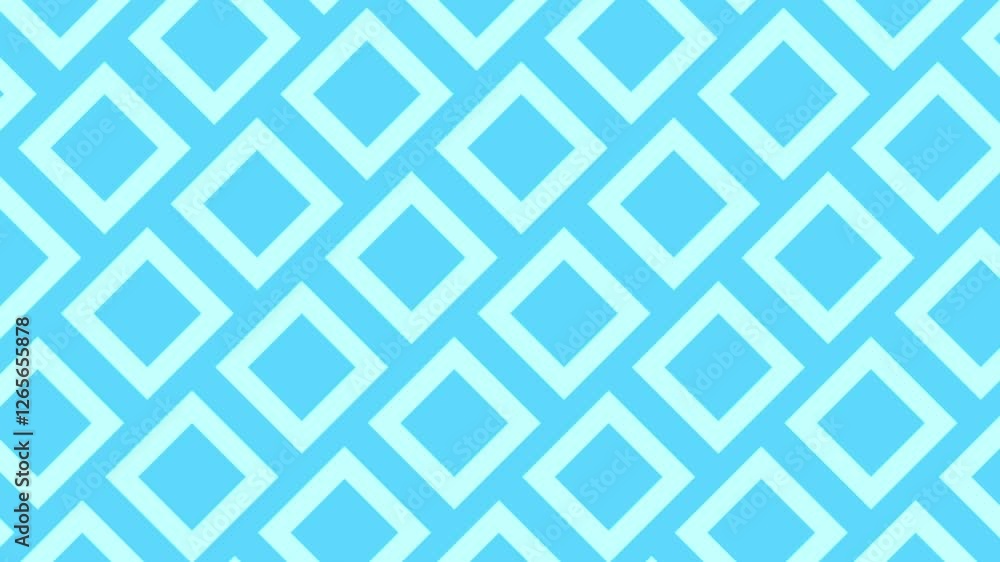 Bright blue seamless geometric squares pattern animation background 4k Bright blue seamless geometric squares pattern animation background 4k