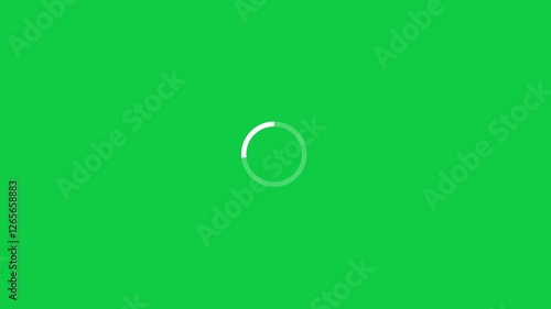 Loading circle, loading progress ring with green screen, progress ring , progress circle