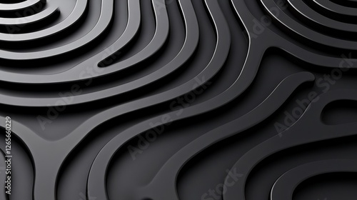 Wallpaper Mural Dark Captivating Wallpaper Featuring Labyrinthine Patterns Torontodigital.ca