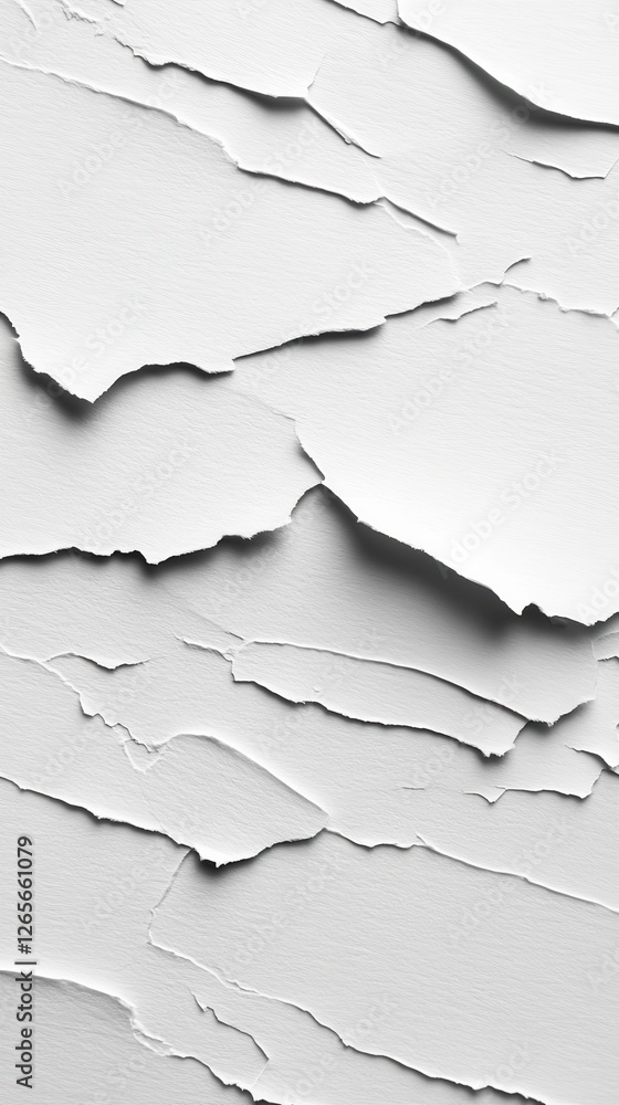 White Peeling Paper with Irregular Textured Layers White Peeling Paper with Irregular Textured Layers