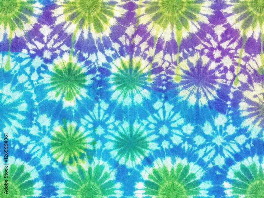 Vibrant Tie-Dye Pattern Background in Blue, Green, and Purple Vibrant Tie-Dye Pattern Background in Blue, Green, and Purple