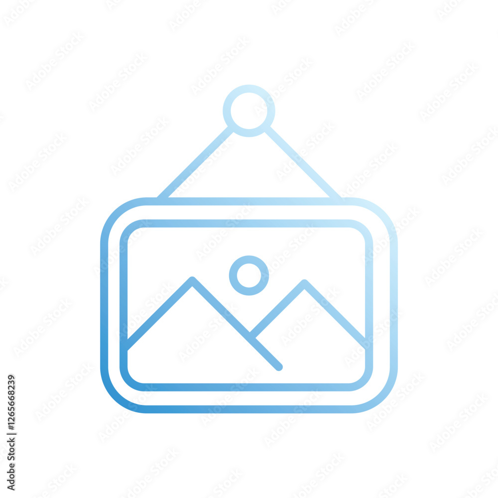 Picture Frame vector icon stock illustration Picture Frame vector icon stock illustration